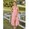 image:imageScarlet Darkness Floral Dress for Women 2026 Corset Milkmaid Sundress Wedding Guest DressesPink Floral