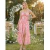 image:imageScarlet Darkness Floral Dress for Women 2026 Corset Milkmaid Sundress Wedding Guest DressesPink Floral