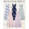 image:imageScarlet Darkness Floral Dress for Women 2026 Corset Milkmaid Sundress Wedding Guest DressesPink Floral