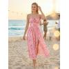 image:imageScarlet Darkness Floral Dress for Women 2026 Corset Milkmaid Sundress Wedding Guest DressesPink Floral