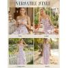 image:imageScarlet Darkness Floral Dress for Women 2026 Corset Milkmaid Sundress Wedding Guest DressesPurple Floral