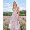 image:imageScarlet Darkness Floral Dress for Women 2026 Corset Milkmaid Sundress Wedding Guest DressesPurple Floral