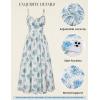 image:imageScarlet Darkness Floral Dress for Women 2026 Corset Milkmaid Sundress Wedding Guest DressesWhite Blue Floral