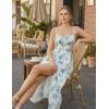 image:imageScarlet Darkness Floral Dress for Women 2026 Corset Milkmaid Sundress Wedding Guest DressesWhite Blue Floral