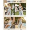 image:imageScarlet Darkness Floral Dress for Women 2026 Corset Milkmaid Sundress Wedding Guest DressesWhite Blue Floral