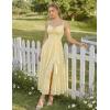 image:imageScarlet Darkness Floral Dress for Women 2026 Corset Milkmaid Sundress Wedding Guest DressesYellow Floral