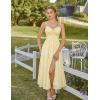image:imageScarlet Darkness Floral Dress for Women 2026 Corset Milkmaid Sundress Wedding Guest DressesYellow Floral