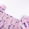 image:imageScarlet Darkness Floral Dress for Women Summer Puff Sleeve Square Neck A Line Flowy Wedding Guest Tea Party DressesBlush Lavender