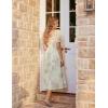 image:imageScarlet Darkness Floral Dress for Women Summer Puff Sleeve Square Neck A Line Flowy Wedding Guest Tea Party DressesMint Pink Floral