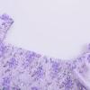 image:imageScarlet Darkness Floral Dress for Women Summer Puff Sleeve Square Neck A Line Flowy Wedding Guest Tea Party DressesMisty Lilac