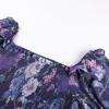 image:imageScarlet Darkness Floral Dress for Women Summer Puff Sleeve Square Neck A Line Flowy Wedding Guest Tea Party DressesNavy Floral