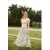 image:imageScarlet Darkness Floral Maxi Skirts for Women 2026 Summer Flowy Ruffle Long Skirt with PoketsGreen Floral