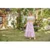 image:imageScarlet Darkness Floral Maxi Skirts for Women 2026 Summer Flowy Ruffle Long Skirt with PoketsPink Floral