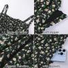 image:imageScarlet Darkness Floral Mini Corset Dress for Women Teen 2026 Summer Spring Flowy ALine Sundress with PocketsBlack Yellow Floral