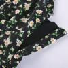 image:imageScarlet Darkness Floral Mini Corset Dress for Women Teen 2026 Summer Spring Flowy ALine Sundress with PocketsBlack Yellow Floral