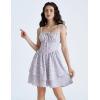 image:imageScarlet Darkness Floral Mini Corset Dress for Women Teen 2026 Summer Spring Flowy ALine Sundress with PocketsBlue Pink Floral