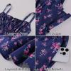 image:imageScarlet Darkness Floral Mini Corset Dress for Women Teen 2026 Summer Spring Flowy ALine Sundress with PocketsNavy Fuchsia Floral
