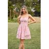 image:imageScarlet Darkness Floral Mini Corset Dress for Women Teen 2026 Summer Spring Flowy ALine Sundress with PocketsPink Floral