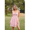 image:imageScarlet Darkness Floral Mini Corset Dress for Women Teen 2026 Summer Spring Flowy ALine Sundress with PocketsPink Floral