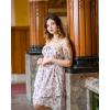 image:imageScarlet Darkness Floral Mini Corset Dress for Women Teen 2026 Summer Spring Flowy ALine Sundress with PocketsWhite Purple Floral