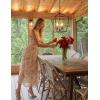 image:imageScarlet Darkness Milkmaid Corset Dress for Women Summer Wedding Guest Dresses Cocktail Floral Sundress with PocketsApricot Rose