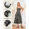 image:imageScarlet Darkness Milkmaid Corset Dress for Women Summer Wedding Guest Dresses Cocktail Floral Sundress with PocketsBlack Apricot Rose