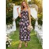 image:imageScarlet Darkness Milkmaid Corset Dress for Women Summer Wedding Guest Dresses Cocktail Floral Sundress with PocketsBlack Pink Rose