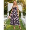 image:imageScarlet Darkness Milkmaid Corset Dress for Women Summer Wedding Guest Dresses Cocktail Floral Sundress with PocketsBlack Pink Rose