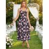 image:imageScarlet Darkness Milkmaid Corset Dress for Women Summer Wedding Guest Dresses Cocktail Floral Sundress with PocketsBlack Pink Rose