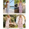 image:imageScarlet Darkness Milkmaid Corset Dress for Women Summer Wedding Guest Dresses Cocktail Floral Sundress with PocketsBlue Pink Floral