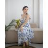 image:imageScarlet Darkness Milkmaid Corset Dress for Women Summer Wedding Guest Dresses Cocktail Floral Sundress with PocketsBlue Rose