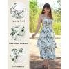 image:imageScarlet Darkness Milkmaid Corset Dress for Women Summer Wedding Guest Dresses Cocktail Floral Sundress with PocketsGreen Leaf