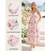 image:imageScarlet Darkness Milkmaid Corset Dress for Women Summer Wedding Guest Dresses Cocktail Floral Sundress with PocketsPink Rose
