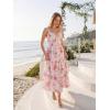 image:imageScarlet Darkness Milkmaid Corset Dress for Women Summer Wedding Guest Dresses Cocktail Floral Sundress with PocketsPink Rose