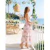 image:imageScarlet Darkness Milkmaid Corset Dress for Women Summer Wedding Guest Dresses Cocktail Floral Sundress with PocketsPink Rose