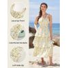 image:imageScarlet Darkness Milkmaid Corset Dress for Women Summer Wedding Guest Dresses Cocktail Floral Sundress with PocketsYellow Flower