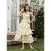 image:imageScarlet Darkness Milkmaid Corset Dress for Women Summer Wedding Guest Dresses Cocktail Floral Sundress with PocketsYellow Flower