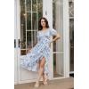 image:imageScarlet Darkness Renaissance Dress Women Cottagecore Corset Dress Ruffle Maxi Dress with PocketsBlue Bird