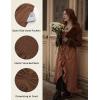 image:imageScarlet Darkness Renaissance Dress Women Cottagecore Corset Dress Ruffle Maxi Dress with PocketsBrown