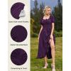 image:imageScarlet Darkness Renaissance Dress Women Cottagecore Corset Dress Ruffle Maxi Dress with PocketsPurple