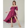 image:imageScarlet Darkness Renaissance Dress Women Cottagecore Corset Dress Ruffle Maxi Dress with PocketsRose Red