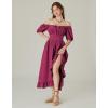 image:imageScarlet Darkness Renaissance Dress Women Cottagecore Corset Dress Ruffle Maxi Dress with PocketsRose Red