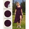 image:imageScarlet Darkness Renaissance Dress Women Cottagecore Corset Dress Ruffle Maxi Dress with PocketsWine Red