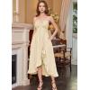 image:imageScarlet Darkness Renaissance Dress Women Summer Corset Dress Flowy Sleeveless Milkmaid Vacation Sundress with PocketsBeige
