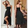 image:imageScarlet Darkness Renaissance Dress Women Summer Corset Dress Flowy Sleeveless Milkmaid Vacation Sundress with PocketsBlack