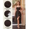 image:imageScarlet Darkness Renaissance Dress Women Summer Corset Dress Flowy Sleeveless Milkmaid Vacation Sundress with PocketsDark Brown