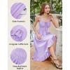 image:imageScarlet Darkness Renaissance Dress Women Summer Corset Dress Flowy Sleeveless Milkmaid Vacation Sundress with PocketsLight Purple