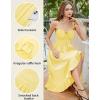 image:imageScarlet Darkness Renaissance Dress Women Summer Corset Dress Flowy Sleeveless Milkmaid Vacation Sundress with PocketsLight Yellow