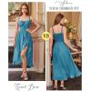 image:imageScarlet Darkness Renaissance Dress Women Summer Corset Dress Flowy Sleeveless Milkmaid Vacation Sundress with PocketsPeacock Blue
