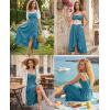 image:imageScarlet Darkness Renaissance Dress Women Summer Corset Dress Flowy Sleeveless Milkmaid Vacation Sundress with PocketsPeacock Blue